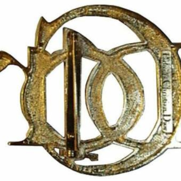 18 kt Gold Plated Christian Dior Monogram Pin - Picture 4 of 4
